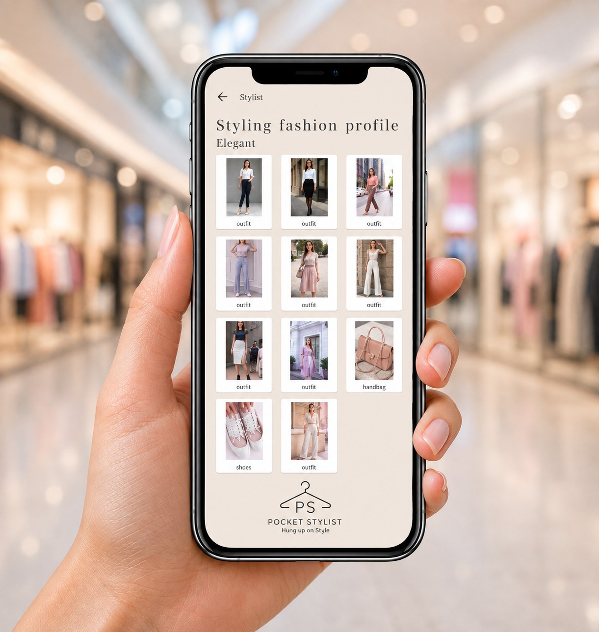 Pocket Stylist style profile on a phone